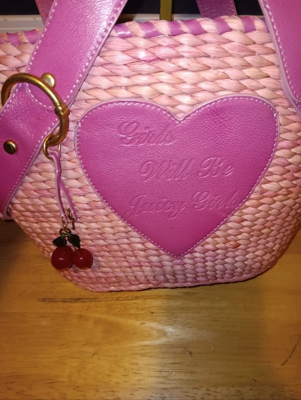 Juicy Couture Ultra Rare Vintage Y2k Wicker Basket Heart Bag